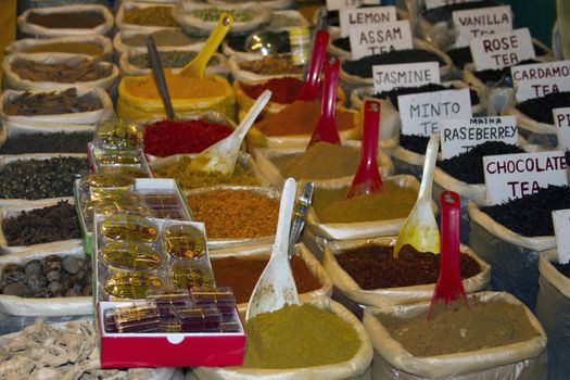 Spice Indian bazaar  Anjuna Market  Goa.