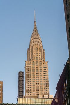 NEW YORK CITY - JUN 8: The Chrysler Building, pictured on June 8, 2013, was the tallest building in the world for 11 months until 1931, when it was surpassed by the Empire State Building