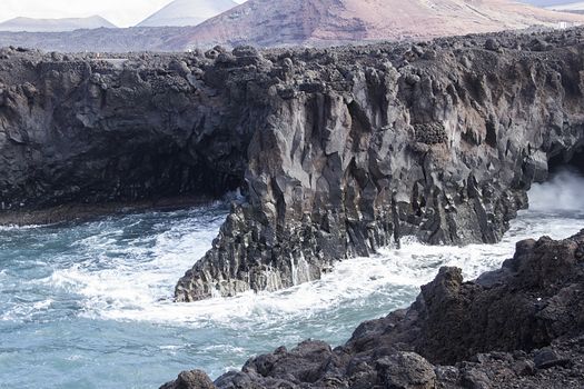 volcanic coast of lanzarote
