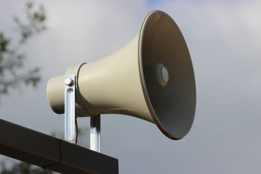 Outdoor Warning Siren System at the beach
