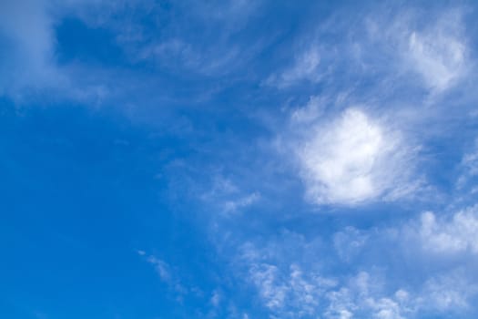 View white cloud with blue sky background