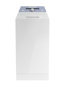 Top loading washing machine isolated on white background