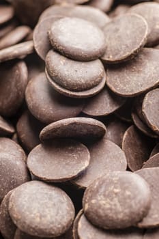 Ingredients for preparation of artisanal chocolate bar with dried fruits