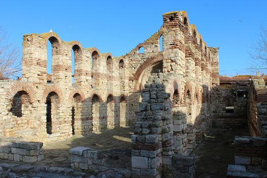  Church of St Sophia or the Old Bishopric (Stara Mitropoliya 5th – 6th century). Nessebar, Burgas, Bulgaria
