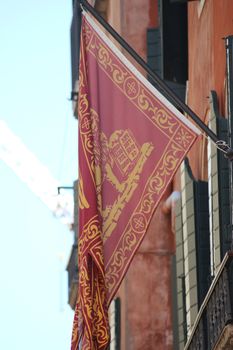 Venice flag with winged lion - Venice Italia
