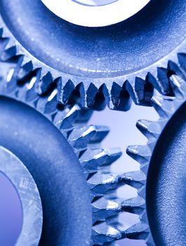 Gears, industrial mechanism, technic concept