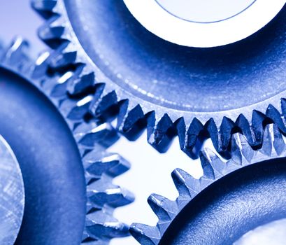 Gears, industrial mechanism, technic concept