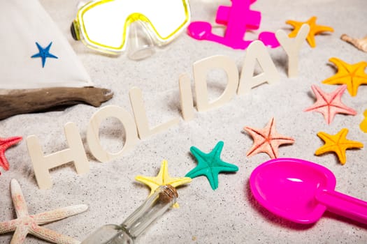 Beach background, vivid colorful atmosphere