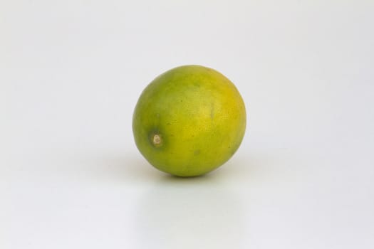 Fresh juicy lime on a counter in the market of India of Goa.