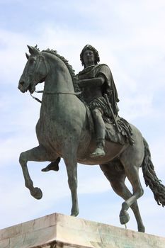 Bronze equestrian statue of Louis XIV