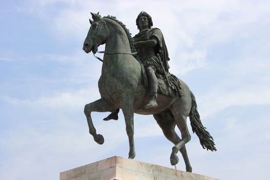 Equestrian Statue of Louis XIV by sculptor François-Frédéric Lemot