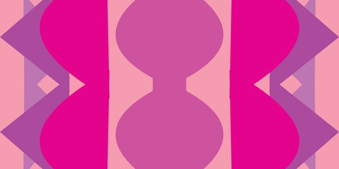 Abstract pink hourglass shapes in seamless background pattern