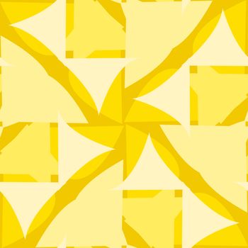 Abstract repeating background pattern of yellow triangular shapes