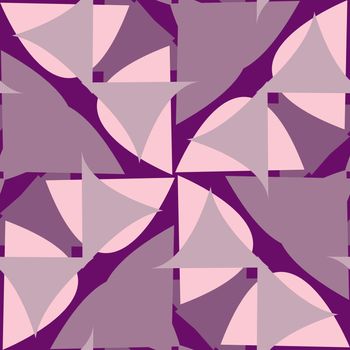 Abstract repeating background pattern of purple triangular shapes