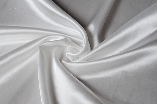 white silk satin fabric