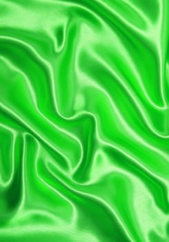 Smooth elegant green silk or satin can use as background 