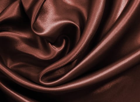 Smooth elegant dark brown chocolate silk can use as background