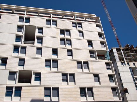 Modern design luxurious executive apartments city condominium building under construction