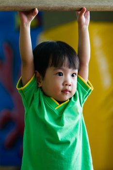 Asian Chinese Little Girl Gymnastic