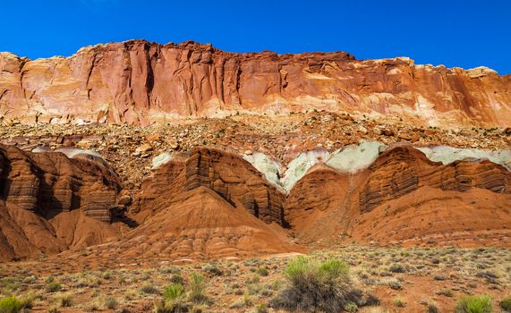 Sandstone Mountain Scenic Drive Water Pocket Capital Reef National Park Torrey Utah