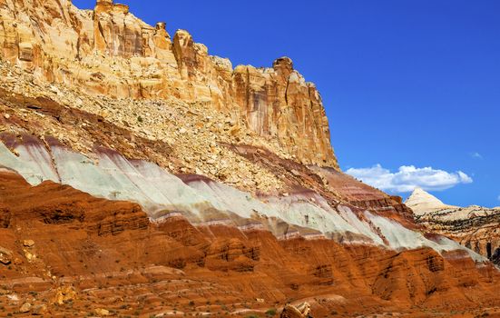 The Castle Sandstone Mountain Scenic Drive Water Pocket Capital Reef National Park Torrey Utah