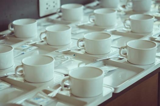 Coffee break set during meeting