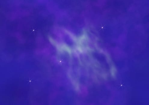 Small part of an infinite star field of space in the Universe. Elements of this image furnished by NASA.