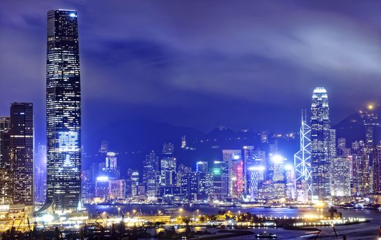 Hong Kong skylines at night