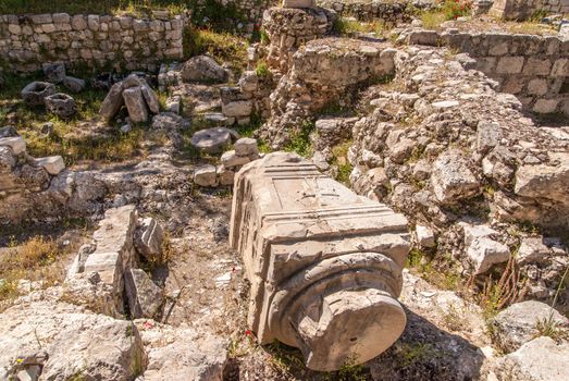 Ruins of the Temple of Serapis in Jerusalem