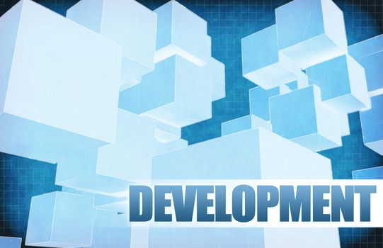 Development on Futuristic Abstract for Presentation Slide