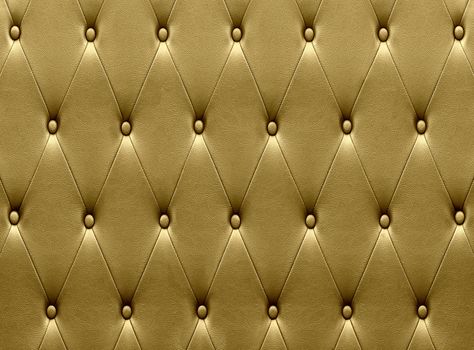 Luxurious golden leather seat upholstery use for background