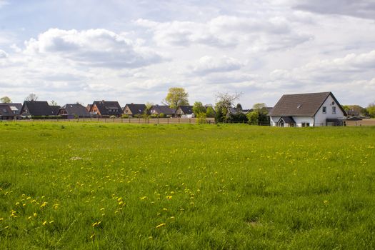 German countryside landscape, Lower Rhine Region