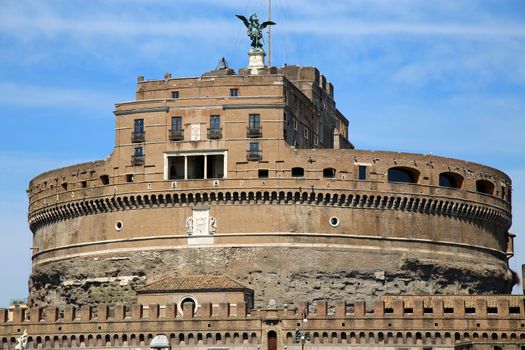 details of Castel Sant' Angelo in Rome, Italy 