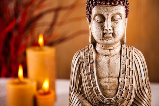 Zen of a buddha, vivid colors, natural tone