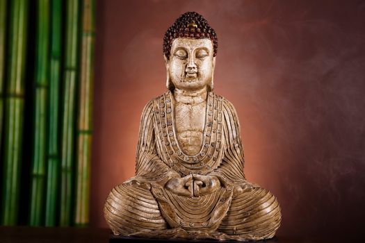 Zen of a buddha, vivid colors, natural tone