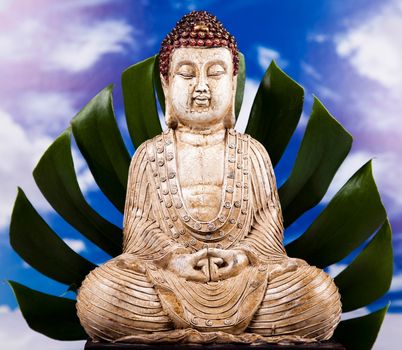Zen of a buddha, vivid colors, natural tone