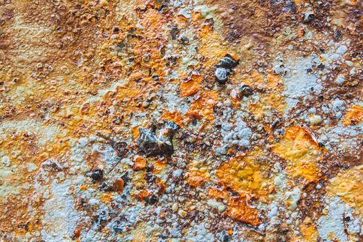 Colors and Porous Surface of Rust Stock Photo