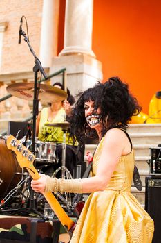 VENICE, ITALY - MAY, 06: Concert during the vernissage of British National Pavilion at the 56th Art exhibition of Venice biennale 2013 on 29, May 2013