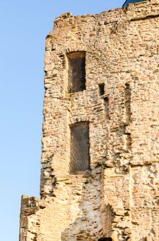 Burgaltendorf, ruins of castle Altendorf in Essen, Ruhr area, North Rhine-Westphalia, Germany.