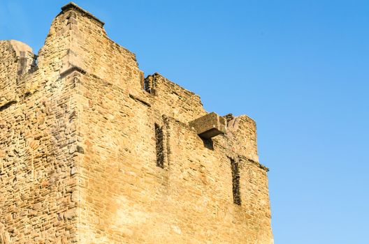 Burgaltendorf, ruins of castle Altendorf in Essen, Ruhr area, North Rhine-Westphalia, Germany.