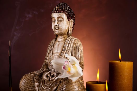 Portrait of a buddha statue