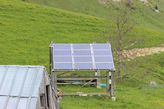 Chalet with solar panels in the French Alps, Villard-de-Lans, France. Energy Saving Trust
