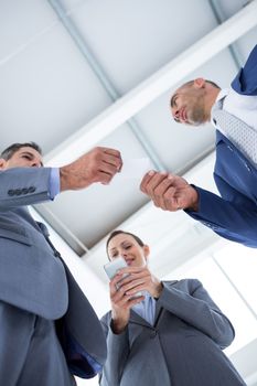 Business colleagues having conversation in the office