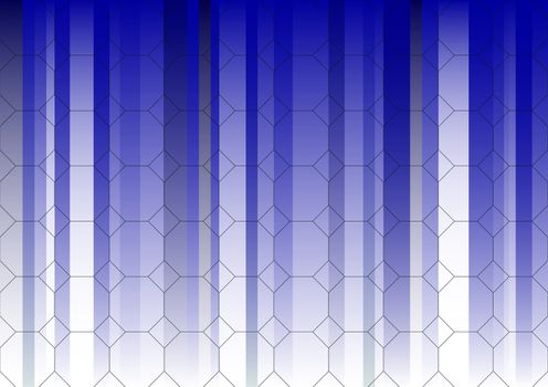 Hexagonal Blue Fading Business Graphic(Repeating graphic will tessalate for larger graphics if needed)

