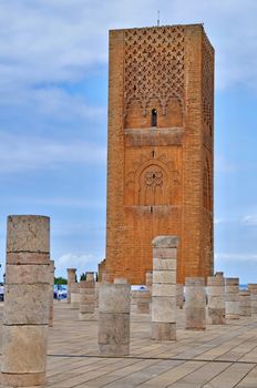 Tour Hassan tower in Rabat, Morocco