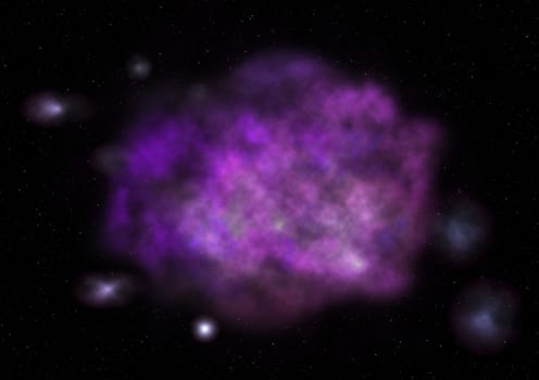 Star field in space a nebulae and a gas congestion. "Elements of this image furnished by NASA".