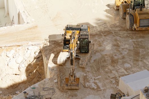 Photo of white marble quarry in Thassos, Greece