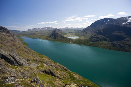 Besseggen Ridge in Jotunheimen National Park, Norway