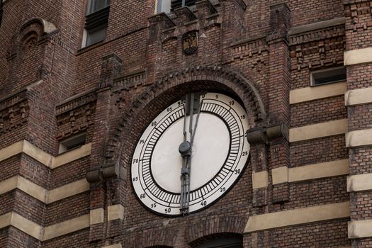 An instrument on a building in the Area Gasometer in Vienna