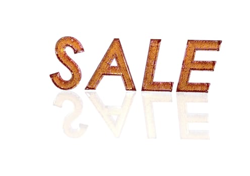 Word SALE made from many percentage symbols.